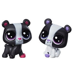 Littlest Pet Shop Special Collection Black & White Bearcub Mini Figures Toy